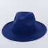 Ladies Men's Cotton Fedora Hat Luxury Fedora Hats Wide Brim Fedora Hats Gentleman Elegant Ladies Winter Autumn Wide Brim Hat UV Protection Hat Party Hats