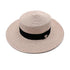 Ladies Sun Boater Classic Flat Hats Straw Hat Wide Brim Boater Hat Summer Straw Hat Beautiful Accessories For Women Retro Female Flat Cap Foldable Packable Beach Hat for Summer 55-58cm