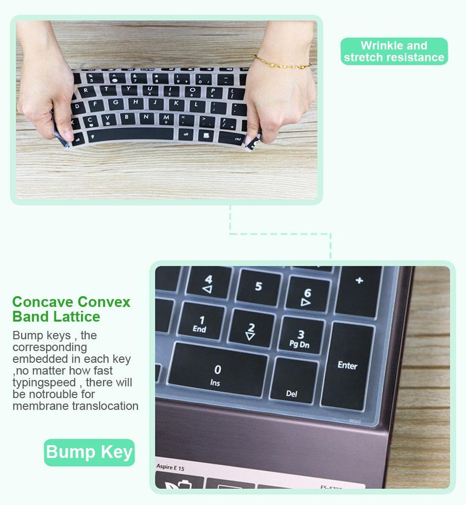 Laptop keyboard protector For Laptop New 15'' inch Notebook Keyboard Cover Protector Perfect Fit Silicone Skin Keyboard Covers For Laptops