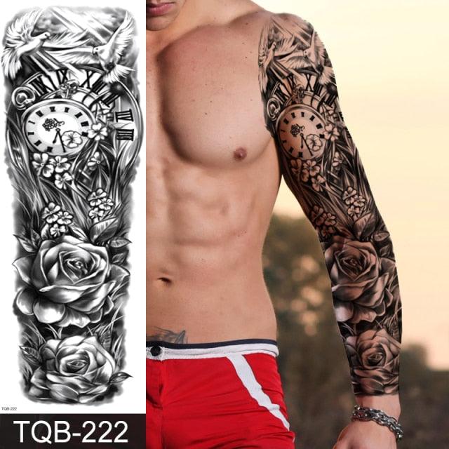 Large Black Temporary Tattoo Waterproof Luxury Big Tattoo For Body Arm Legs Modern Design - STEVVEX Beauty - 103, 3D Tattoo, Animal Tattoo, Arm Tattoo, Beauty, Big Tattoo, Black Tattoos, Body Tattoo, Extra Large Tattoo, Fashion Tattoo, Gladiator Tattoo, Large Black Tattoo, Large Tattoo, Leg Tattoo, Lion Tattoo, Luxury Tattoo, Men Tattoo, Mens Tattoo, Modern Tatoos, Modern Tattoo, Stylish Tattoo, Tattoo, Waterproof Tattoo - Stevvex.com