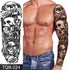 Large Black Temporary Tattoo Waterproof Luxury Big Tattoo For Body Arm Legs Modern Design - STEVVEX Beauty - 103, 3D Tattoo, Animal Tattoo, Arm Tattoo, Beauty, Big Tattoo, Black Tattoos, Body Tattoo, Extra Large Tattoo, Fashion Tattoo, Gladiator Tattoo, Large Black Tattoo, Large Tattoo, Leg Tattoo, Lion Tattoo, Luxury Tattoo, Men Tattoo, Mens Tattoo, Modern Tatoos, Modern Tattoo, Stylish Tattoo, Tattoo, Waterproof Tattoo - Stevvex.com