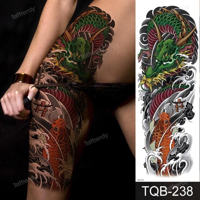 Large Black Temporary Tattoo Waterproof Luxury Big Tattoo For Body Arm Legs Modern Design - STEVVEX Beauty - 103, 3D Tattoo, Animal Tattoo, Arm Tattoo, Beauty, Big Tattoo, Black Tattoos, Body Tattoo, Extra Large Tattoo, Fashion Tattoo, Gladiator Tattoo, Large Black Tattoo, Large Tattoo, Leg Tattoo, Lion Tattoo, Luxury Tattoo, Men Tattoo, Mens Tattoo, Modern Tatoos, Modern Tattoo, Stylish Tattoo, Tattoo, Waterproof Tattoo - Stevvex.com