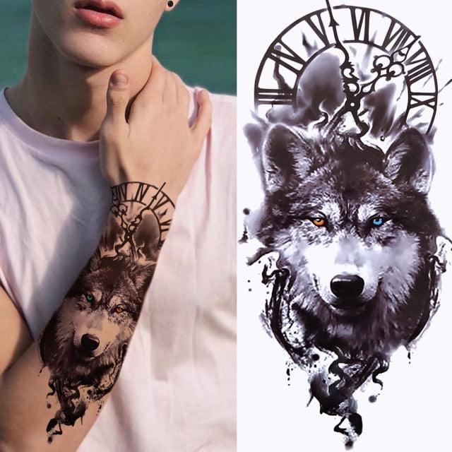 Large Wolf Tiger Black Tattoo Sticker Evil Death Temporary Tattoo Waterproof Big Tattoo Stickers For Mens Womens - STEVVEX Beauty - 103, 3D Tattoo, Animal Tattoo, Arm Tattoo, Back Tattoo, Beauty, Big Tattoo, Black Tattoos, Body Tattoo, Boys Tattoo, Carnival Tattoo, Fashion Tattoo, Flower Tattoo, Girls Tattoo, Leg Tattoo, Lion Tattoo, Luxury Tattoo, Men Tattoo, Mens Tattoo, Modern Tattoo, Stylish Tattoo, Tattoo, Waterproof Tattoo, Women Tattoo, Womens Tattoo - Stevvex.com