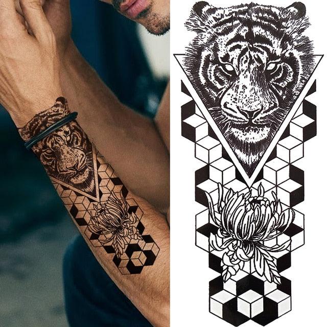 Large Wolf Tiger Black Tattoo Sticker Evil Death Temporary Tattoo Waterproof Big Tattoo Stickers For Mens Womens - STEVVEX Beauty - 103, 3D Tattoo, Animal Tattoo, Arm Tattoo, Back Tattoo, Beauty, Big Tattoo, Black Tattoos, Body Tattoo, Boys Tattoo, Carnival Tattoo, Fashion Tattoo, Flower Tattoo, Girls Tattoo, Leg Tattoo, Lion Tattoo, Luxury Tattoo, Men Tattoo, Mens Tattoo, Modern Tattoo, Stylish Tattoo, Tattoo, Waterproof Tattoo, Women Tattoo, Womens Tattoo - Stevvex.com