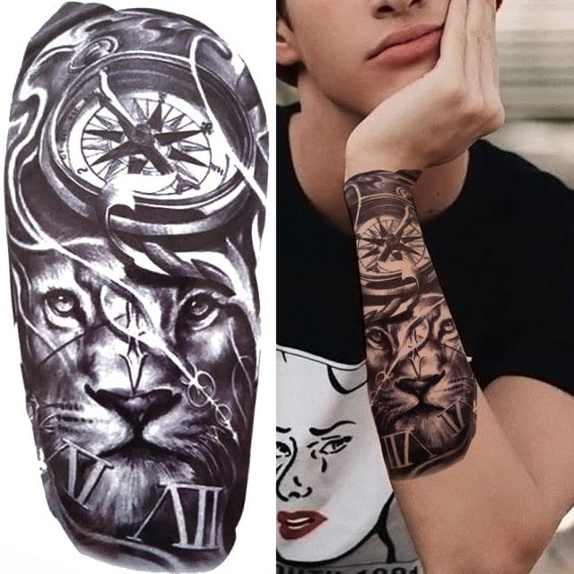 Large Wolf Tiger Black Tattoo Sticker Evil Death Temporary Tattoo Waterproof Big Tattoo Stickers For Mens Womens - STEVVEX Beauty - 103, 3D Tattoo, Animal Tattoo, Arm Tattoo, Back Tattoo, Beauty, Big Tattoo, Black Tattoos, Body Tattoo, Boys Tattoo, Carnival Tattoo, Fashion Tattoo, Flower Tattoo, Girls Tattoo, Leg Tattoo, Lion Tattoo, Luxury Tattoo, Men Tattoo, Mens Tattoo, Modern Tattoo, Stylish Tattoo, Tattoo, Waterproof Tattoo, Women Tattoo, Womens Tattoo - Stevvex.com