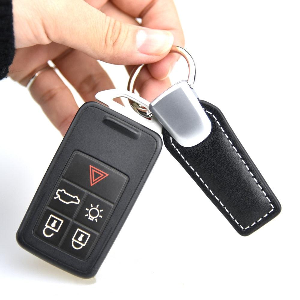 Leather Car Keychain Key Ring Key Holder  Leather Car Keychain Universal Keychain Leather Key Chain Holder For Key Chain Keyring Leather Keychain with Detachable Key Rings for Car and Home Keys Holder for Women Men