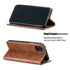 Leather Case For iPhone 11 12 13 14 Pro Max Mini XR XS Max X Flip Case Cover For iPhone SE Brown Leather Flip Case with Invisible Magnet and Card Slot Protective Case