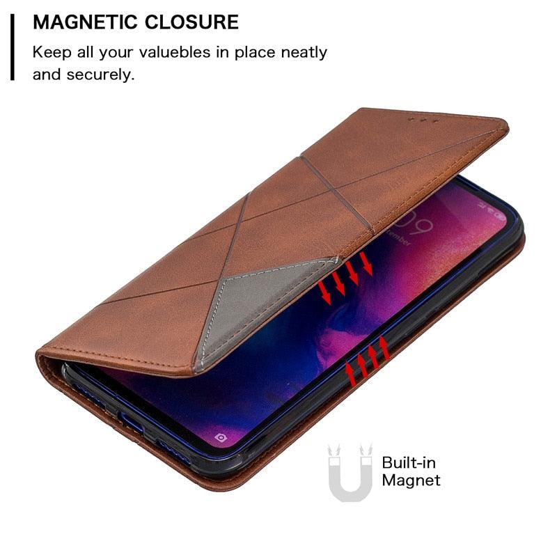 Leather Case For Redmi Note 11 10 9 8 Pro 11S 8T 7 Flip Case Cover For Xiaomi Mi 12T 11T 10T 9T 11 Lite 5G NE Poco M5s F3 X3 Pro Full Body Shockproof Wallet Flip Case Cover with Card Slot Holder and Magnetic Closure for Xiaomi