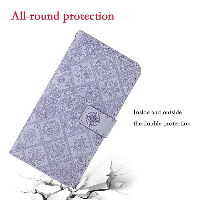 Leather Flip Case For iphone 11 12 13 Pro Max Mini Case Wallet Card Phone Cover For iphone  Genuine Leather 2 in 1 Flip Simple Magnetic Cover For iPhone