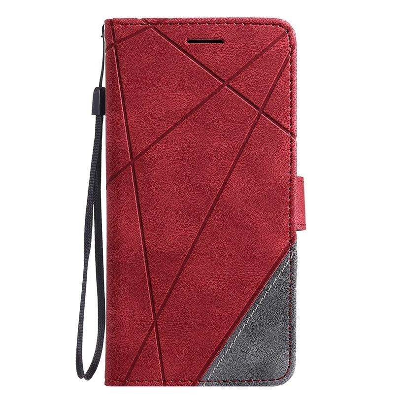 Leather Flip Case For Xiaomi Mi Redmi Note 7 7A 8 8A 8T 9 9S 9A 9C 10 10i 10T Lite Pro A3 Phone Back Card Wallet Book Cover with Card Holder Wrist Strap Magnetic Protective Flip Case for Redmi Note 10