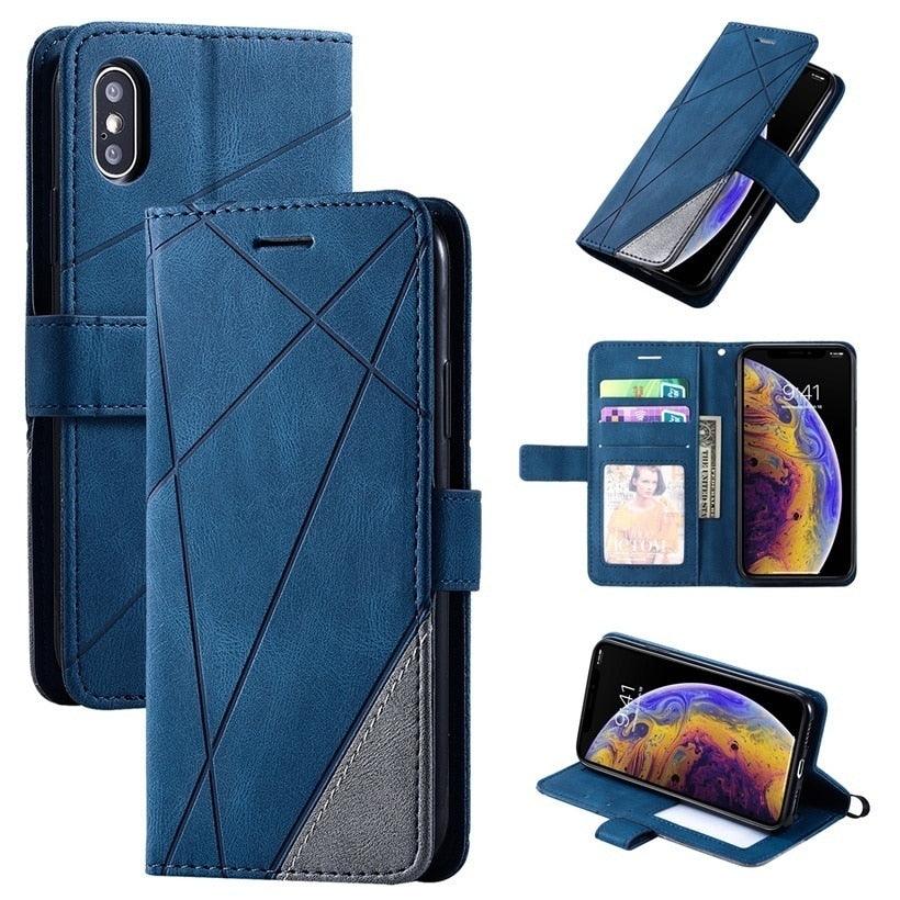 Leather Flip Case For Xiaomi Mi Redmi Note 7 7A 8 8A 8T 9 9S 9A 9C 10 10i 10T Lite Pro A3 Phone Back Card Wallet Book Cover with Card Holder Wrist Strap Magnetic Protective Flip Case for Redmi Note 10