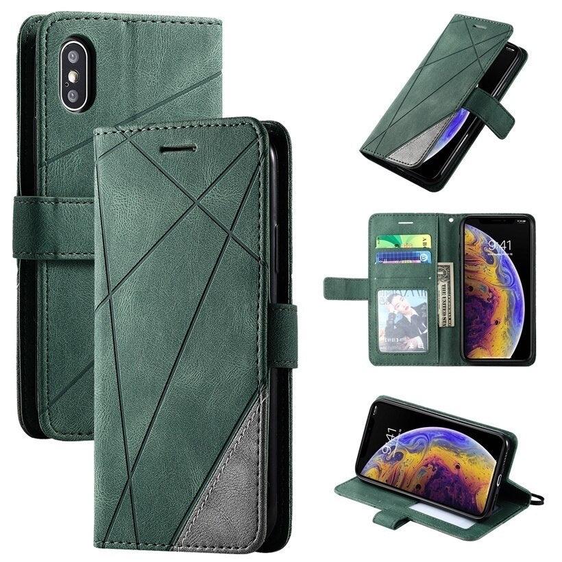 Leather Flip Case For Xiaomi Mi Redmi Note 7 7A 8 8A 8T 9 9S 9A 9C 10 10i 10T Lite Pro A3 Phone Back Card Wallet Book Cover with Card Holder Wrist Strap Magnetic Protective Flip Case for Redmi Note 10