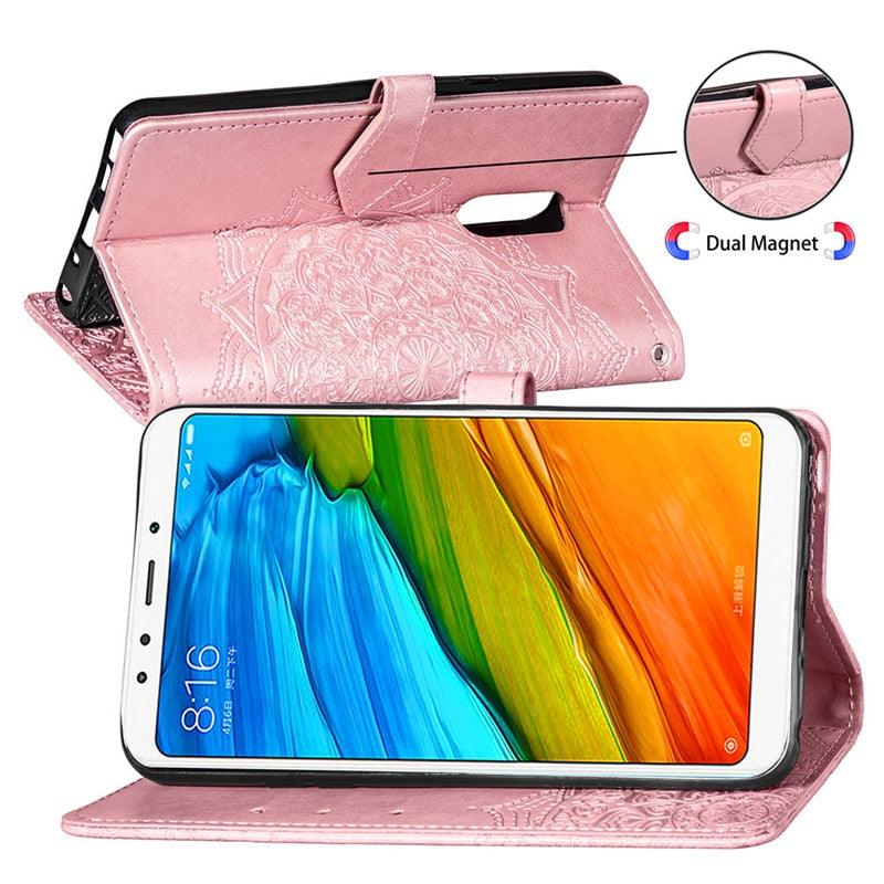 Leather Flip Case For Xiaomi Redmi 8 6 6A 5 Plus 4A 4X Note 9 5A 4 5 7 6 8 9S 9 Pro 8T 3S 7A 8A Redmi 9 For Redmi 9A 9C 7A Cover Classic Design  Leather Stand Flip Cover