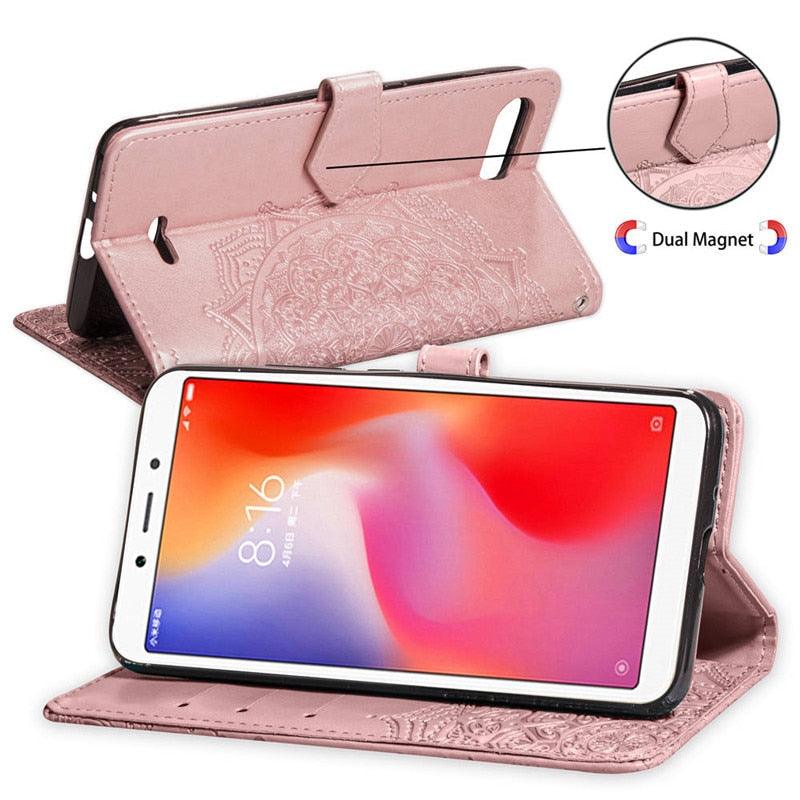 Leather Flip Case For Xiaomi Redmi 8 6 6A 5 Plus 4A 4X Note 9 5A 4 5 7 6 8 9S 9 Pro 8T 3S 7A 8A Redmi 9 For Redmi 9A 9C 7A Cover Classic Design  Leather Stand Flip Cover