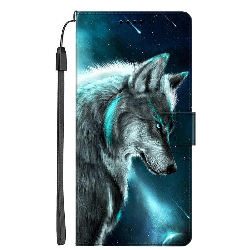 Leather Flip Case For Xiaomi Redmi 9 9T 9A 9AT 9C NFC 8 8A 7 7A Phone Cover Wallet Painted Book Cat Wolf Redmi9T Redmi9A Magnetic Card Holder Slot Cute Retro Cover Premium Leather Protective Case - STEVVEX Gadgets - 1006, Animal Phone Case, Beautiful Phone Case, Black Phone Case, Blue Phone Case, Cat Phone Case, Elegant Phone Case, Leather Flip Case, Leather Phone Case, Magnetic Phone Case, Modern Phone Case, Phone Case, Phone Case For Xiaomi, Popular Phone Case, Wallet Phone Case - Stevvex.com