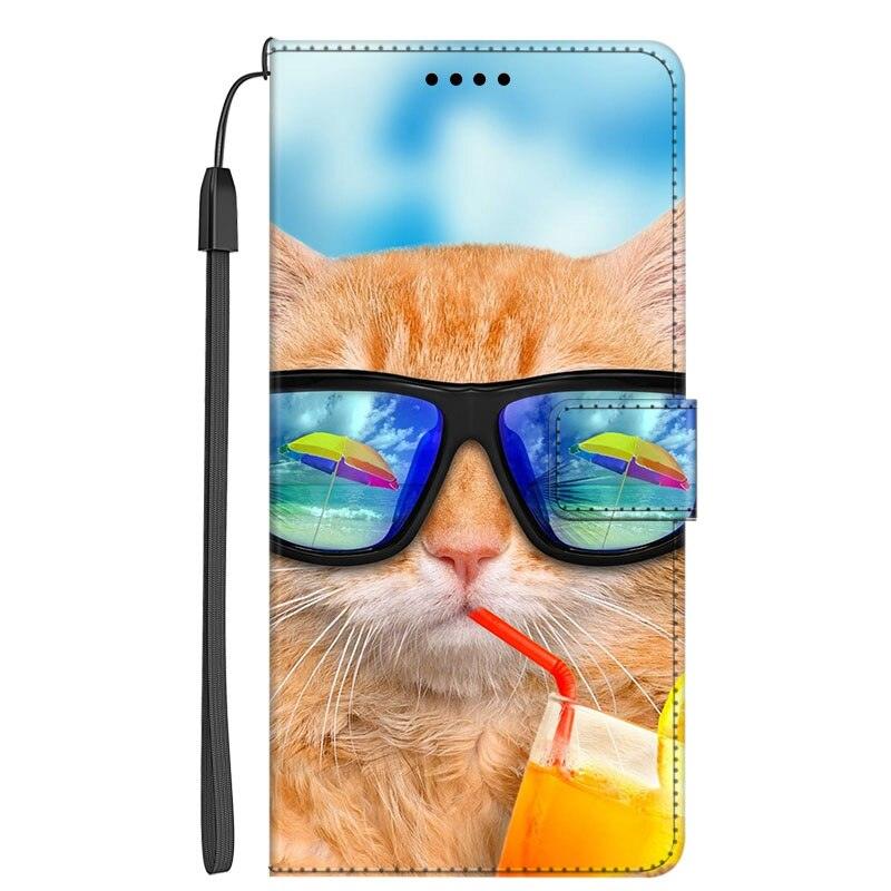 Leather Flip Case For Xiaomi Redmi 9 9T 9A 9AT 9C NFC 8 8A 7 7A Phone Cover Wallet Painted Book Cat Wolf Redmi9T Redmi9A Magnetic Card Holder Slot Cute Retro Cover Premium Leather Protective Case - STEVVEX Gadgets - 1006, Animal Phone Case, Beautiful Phone Case, Black Phone Case, Blue Phone Case, Cat Phone Case, Elegant Phone Case, Leather Flip Case, Leather Phone Case, Magnetic Phone Case, Modern Phone Case, Phone Case, Phone Case For Xiaomi, Popular Phone Case, Wallet Phone Case - Stevvex.com