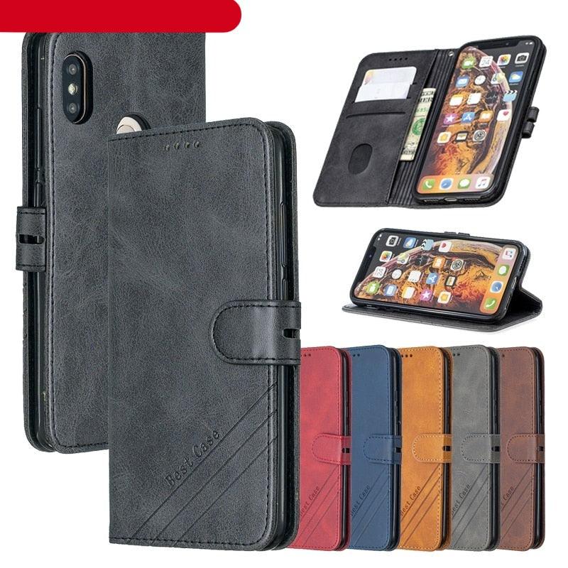 Leather Flip Redmi Note 5 Case For Xiaomi Redmi Note 5 Pro Note5 5 Pro 5Plus 5A Magnetic Stand Wallet Phone Cover Redmi Note 5 Wallet Case PU Leather Flip Case Built in Card Holder Magnetic Closure