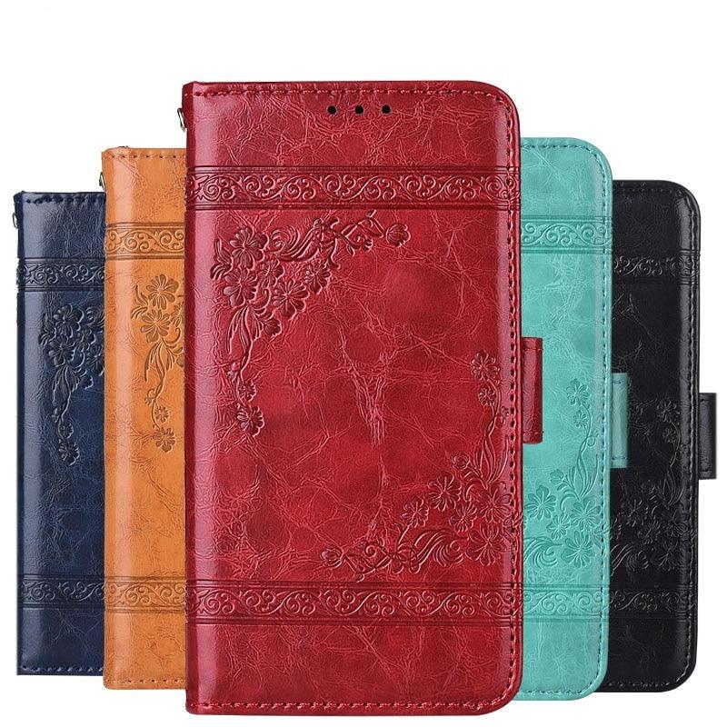 Leather Full Body Shockproof Wallet Flip Case Cover with Card Slot Holder For Xiaomi Redmi Note 4 4X 3 7 6 5 Pro Case on Redmi 7 7A 6 6A 5 5A 4 4A Go Cover Soft Silicone Flip Wallet Leather Case