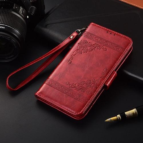 Leather Full Body Shockproof Wallet Flip Case Cover with Card Slot Holder For Xiaomi Redmi Note 4 4X 3 7 6 5 Pro Case on Redmi 7 7A 6 6A 5 5A 4 4A Go Cover Soft Silicone Flip Wallet Leather Case