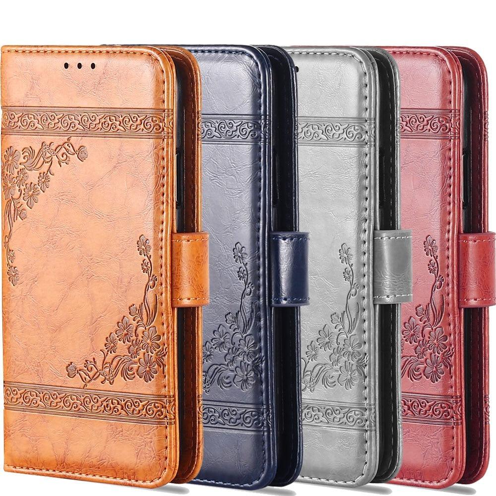 Leather Full Body Shockproof Wallet Flip Case Cover with Card Slot Holder For Xiaomi Redmi Note 4 4X 3 7 6 5 Pro Case on Redmi 7 7A 6 6A 5 5A 4 4A Go Cover Soft Silicone Flip Wallet Leather Case