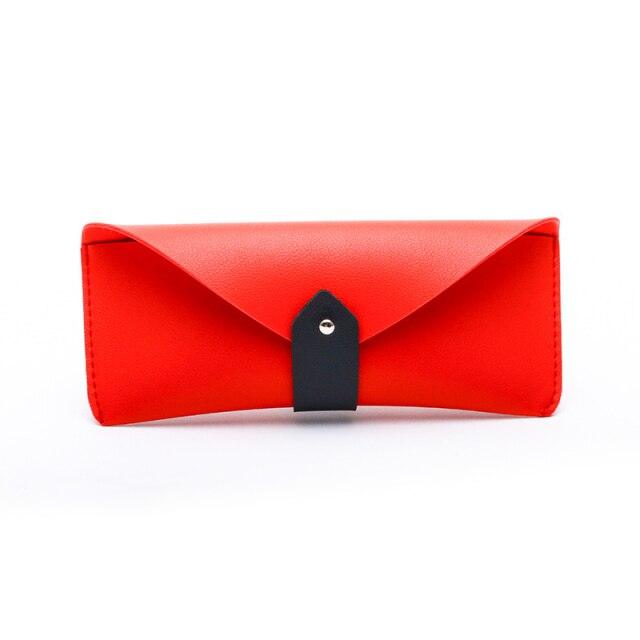 Leather Glasses Case Cover Sunglasses Reading Glasses Holder Eyeglasses Solid Storage Pouch Eyewear Protector Glasses Case Leather Eye Glass Box Protective Holder For Eyeglass And Sunglasses