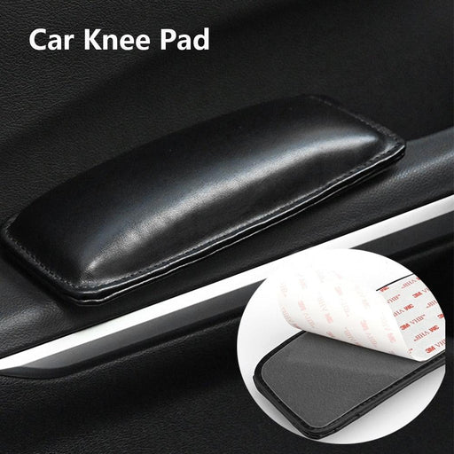 Leather Knee Pad for Car Interior Pillow Comfortable Elastic Cushion Memory Foam Leg Pad Thigh Support Leather Auto Center Console Knee Cushion Soft Pad, Car Foot Care Knee Leggings Cover Thigh Support Comfort Elastic Pillow Car Interior Car Accessories
