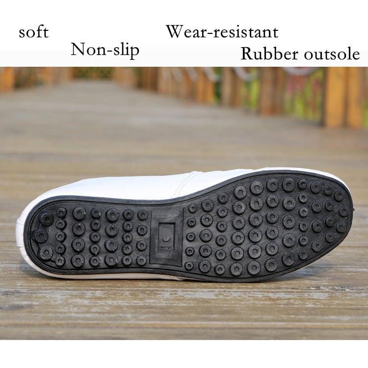 Leather Non Slip Mens Driving Shoes Spring And Autumn New Style Breathable Men's Business Classic Sports Flat Low Top Sneaker Lace-up Fashion Walking Sneakers