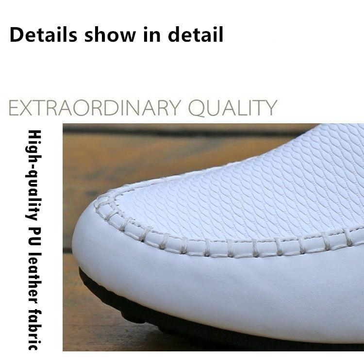 Leather Non Slip Mens Driving Shoes Spring And Autumn New Style Breathable Men's Business Classic Sports Flat Low Top Sneaker Lace-up Fashion Walking Sneakers