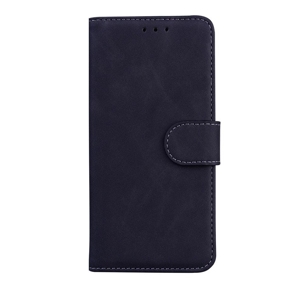 Leather Phone Case Wallet Cover For iPhone XR XS 10 11 Pro 12 mini 13 Pro Max Flip Stand Case Simple Skin-Friendly PU Leather Case Wallet Protective Case Flip Shockproof Mobile Phone Case