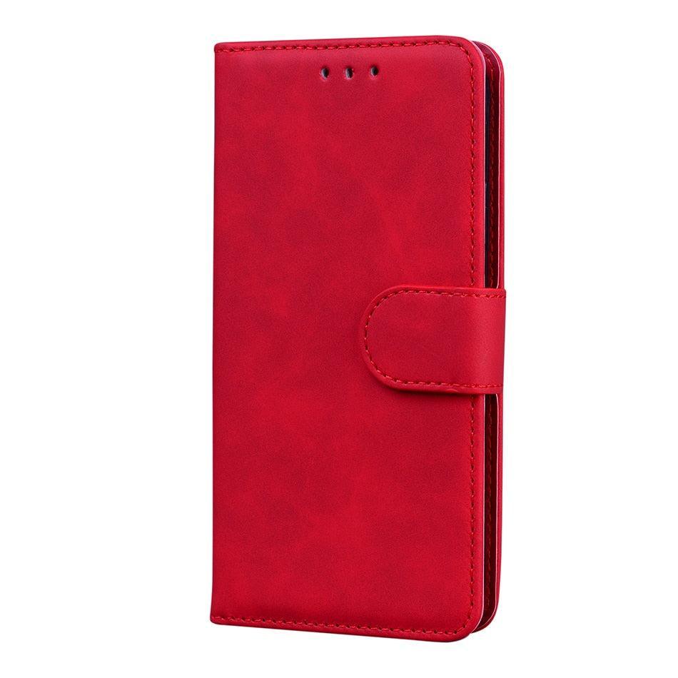 Leather Phone Case Wallet Cover For iPhone XR XS 10 11 Pro 12 mini 13 Pro Max Flip Stand Case Simple Skin-Friendly PU Leather Case Wallet Protective Case Flip Shockproof Mobile Phone Case