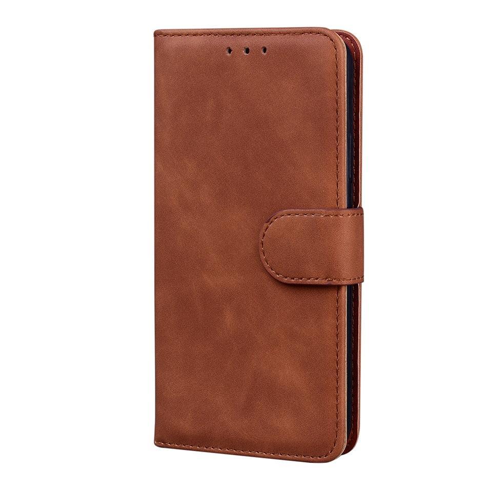 Leather Phone Case Wallet Cover For iPhone XR XS 10 11 Pro 12 mini 13 Pro Max Flip Stand Case Simple Skin-Friendly PU Leather Case Wallet Protective Case Flip Shockproof Mobile Phone Case