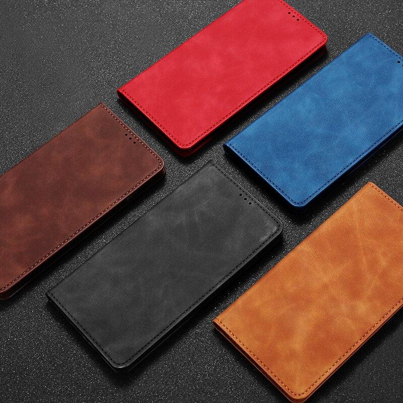 Leather Shockproof Protective Case  Card Slot and Stand Function Foldable Flip Premium PU Leather Case Cover For Xiaomi Redmi Note 7 7S 7A 6 5 4 3 8 8A 8T 6A 5A 4A 4X 3S K20 Pro SE Plus case Flip Magnetic Cover Phone Leather