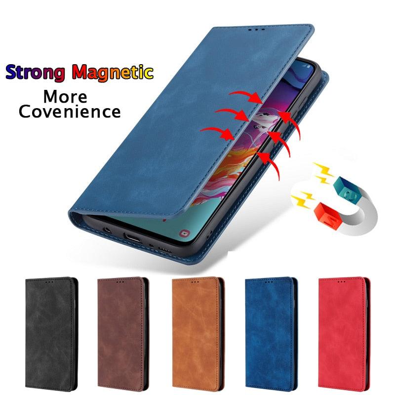 Leather Shockproof Protective Case  Card Slot and Stand Function Foldable Flip Premium PU Leather Case Cover For Xiaomi Redmi Note 7 7S 7A 6 5 4 3 8 8A 8T 6A 5A 4A 4X 3S K20 Pro SE Plus case Flip Magnetic Cover Phone Leather