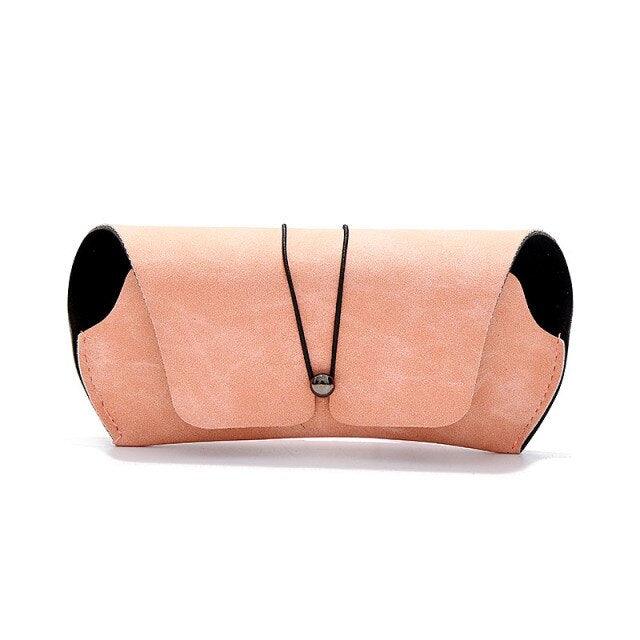 Leather Sunglasses Pouch Bag Eyeglasses Case Women Men Customized Portable Glasses Cover Bags Leather Eyeglass Case Glasses Case Pouch Bag Portable Sunglasses Pouch For Women Men Girls