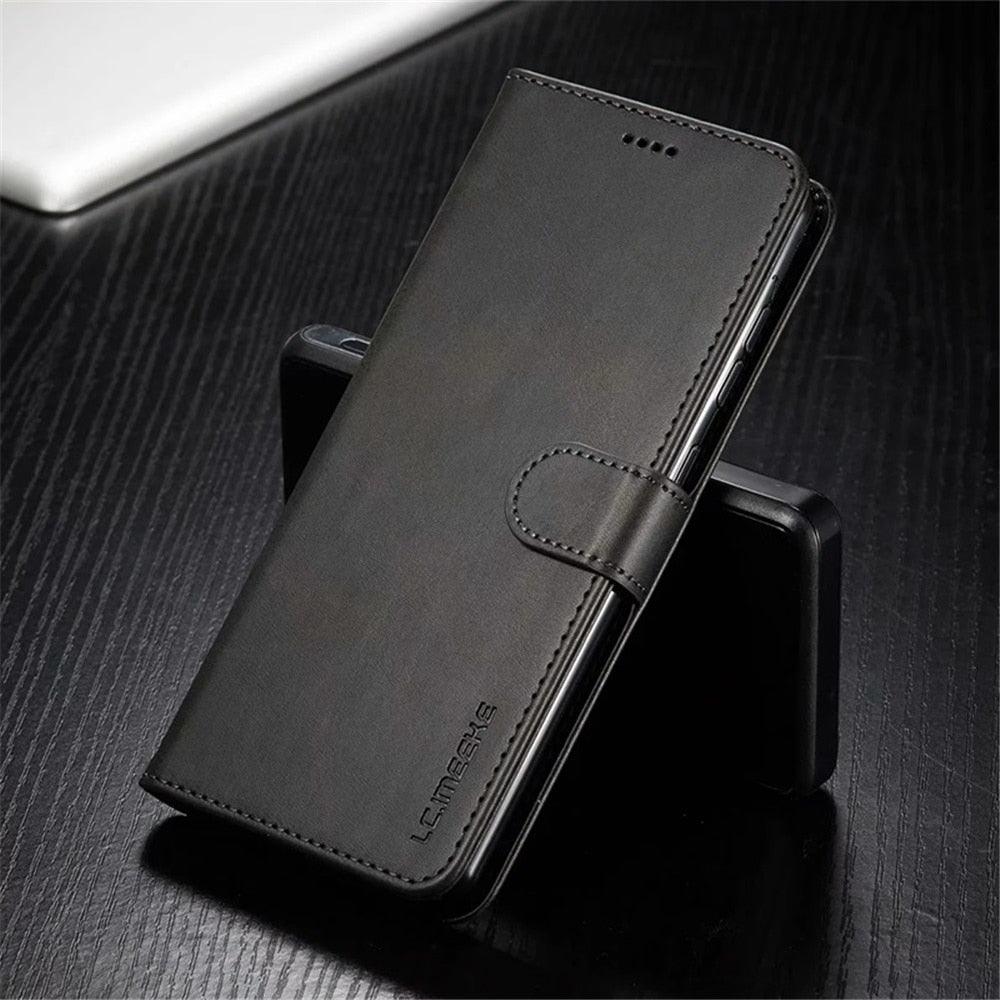 Leather Wallet Case for Xiaomi 12T 12X 11T Mi 11 Lite Poco M4 M3 X4 X3 Pro F3 Redmi 10C 9C 9A Note 11S 10 9S 8T Pro Flip Cover Card Holder  Wallet Flip Protective Phone Case