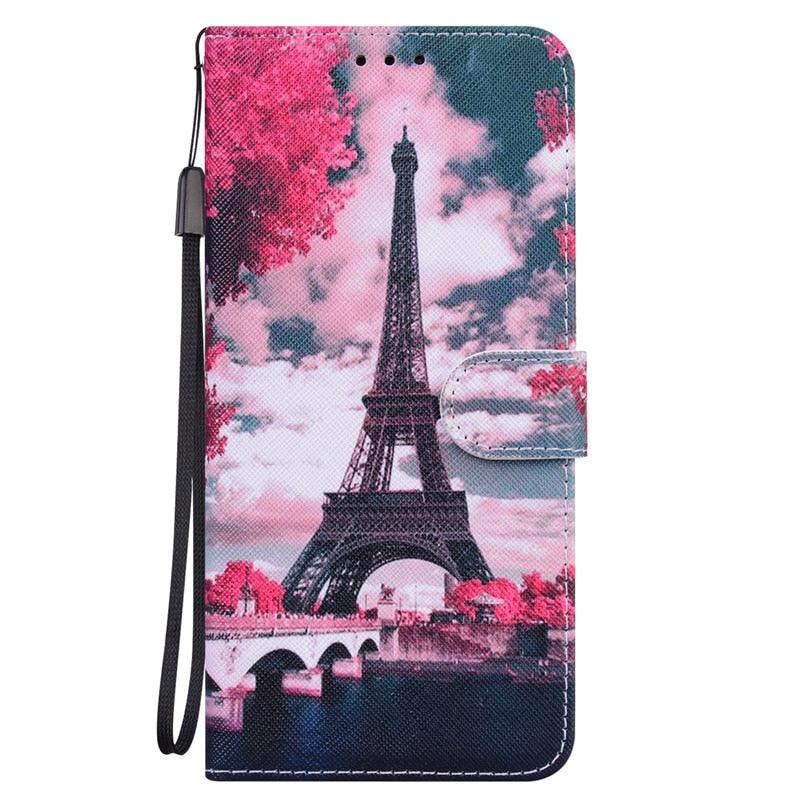 Leather with Card Holder Flip case Slim Painted Design with Magnetic and Phone Case For Redmi Note 9 10 11 Pro Case Painted Wallet Leather Flip Cover For Xiaomi Redmi Note 11 10 9 Pro 11S 10S 9S 11Pro 5G Phone Cases