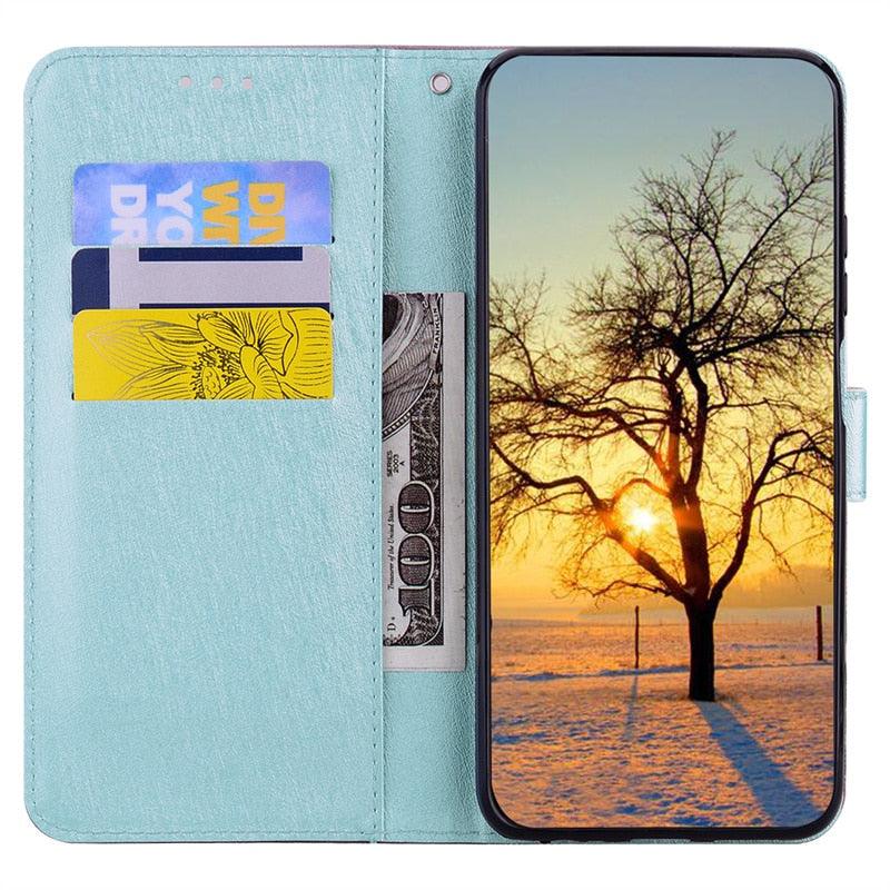 Leather with Card Holder Flip case Slim Painted Design with Magnetic and Phone Case For Redmi Note 9 10 11 Pro Case Painted Wallet Leather Flip Cover For Xiaomi Redmi Note 11 10 9 Pro 11S 10S 9S 11Pro 5G Phone Cases