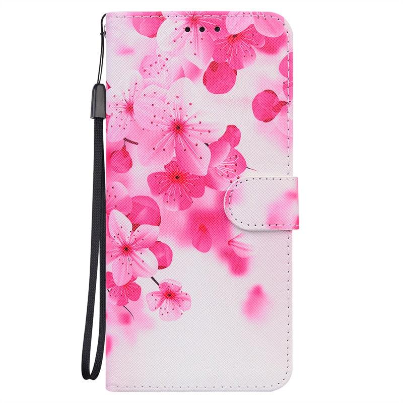 Leather with Card Holder Flip case Slim Painted Design with Magnetic and Phone Case For Redmi Note 9 10 11 Pro Case Painted Wallet Leather Flip Cover For Xiaomi Redmi Note 11 10 9 Pro 11S 10S 9S 11Pro 5G Phone Cases