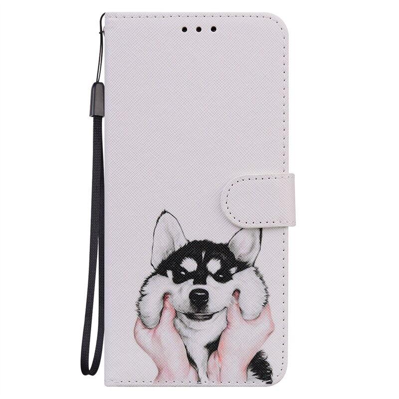 Leather with Card Holder Flip case Slim Painted Design with Magnetic and Phone Case For Redmi Note 9 10 11 Pro Case Painted Wallet Leather Flip Cover For Xiaomi Redmi Note 11 10 9 Pro 11S 10S 9S 11Pro 5G Phone Cases