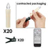 LED Candles Light Flameless Remote Control For Home Dinner Party Christmas Tree Candle LED Flameless Taper Candles Flickering with Remote Timer Battery Operated Waterproof Christmas Tree Candles Warm White Window Candles  Decoration Lamp Light New Years