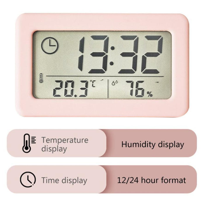 LED Digital Clock Digital Alarm Clock Battery Operated Small Desk Clocks with Smart Night Light Date Indoor Temperature LCD Electronic Clock for Bedroom  Electronic Digital Screen Desktop Clock for Home Office Backlight Snooze Desk Clocks