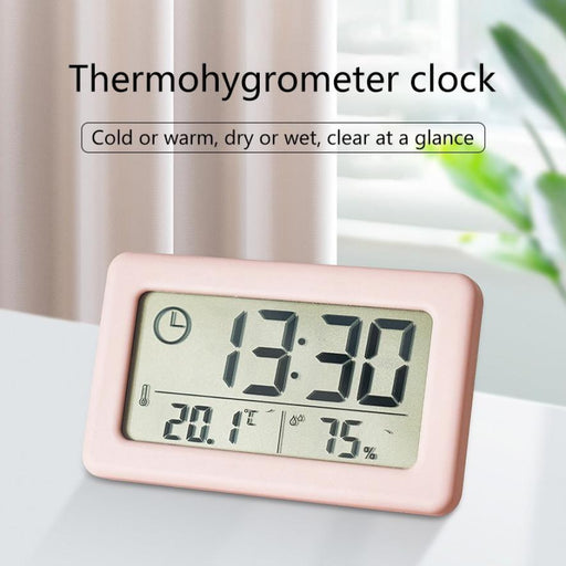 LED Digital Clock Digital Alarm Clock Battery Operated Small Desk Clocks with Smart Night Light Date Indoor Temperature LCD Electronic Clock for Bedroom  Electronic Digital Screen Desktop Clock for Home Office Backlight Snooze Desk Clocks