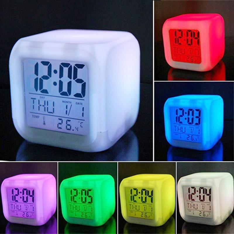 LED Digital Smart Alarm Clock Electronic Desktop Clocks LCD Display Showing Time Alarm Date Bedside Alarm Clocks with Snooze for Bedroom Kitchen Office Battery Operated  Watch Table Electronic Desktop Clocks USB Wake Up Clock Wake Up Time