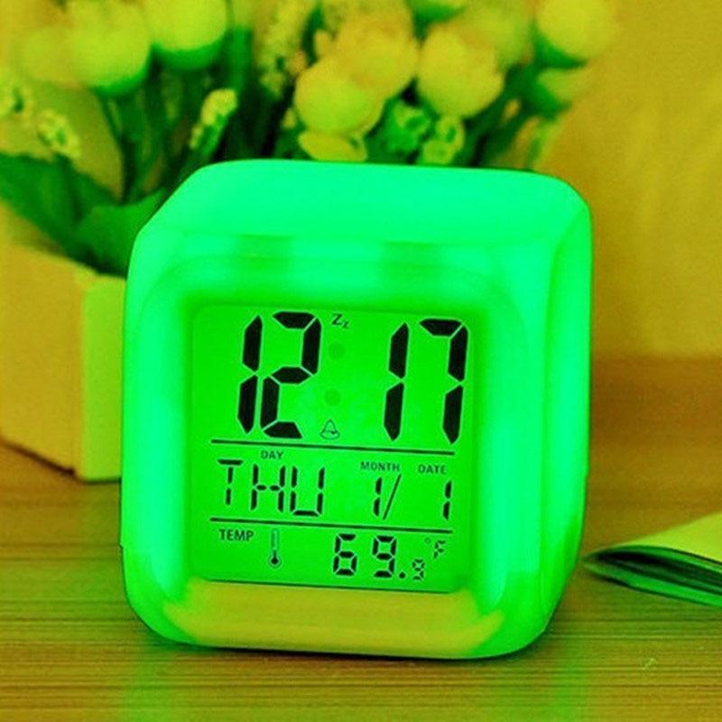 LED Digital Smart Alarm Clock Electronic Desktop Clocks LCD Display Showing Time Alarm Date Bedside Alarm Clocks with Snooze for Bedroom Kitchen Office Battery Operated  Watch Table Electronic Desktop Clocks USB Wake Up Clock Wake Up Time