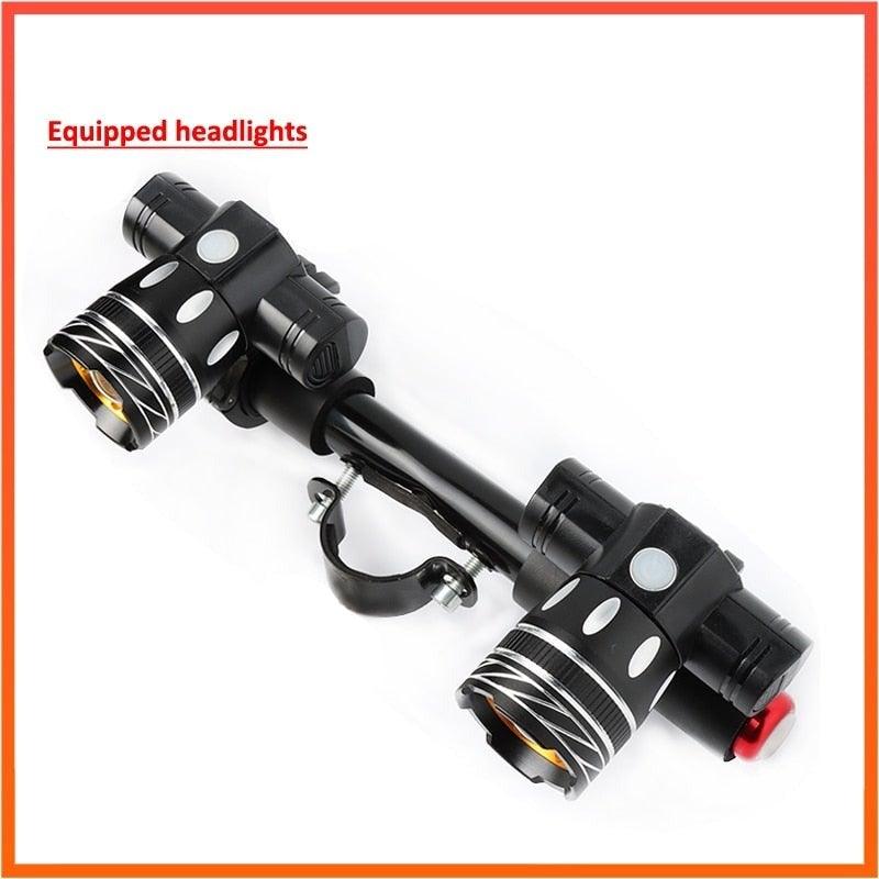 LED Headlight For Bike Electric Scooter USB Rechargeable LED Light Front Lamp High Lumens Brightness Bicycle Light Front With Strong Battery Portable Waterproof Flashlight For Night Cycling - STEVVEX Sport - 224, Bicycle Light, Bicycle Light Decoration, bike, bike accessories, Bike Front Light, Bike Headlight, Front Bike Headlight, Headlight, LED Bike Front Light, Led Bike Headlight, Safety Warning Bike Light, Safety Warning Light, Warning bike headlight, Waterproof Headlight - Stevvex.com