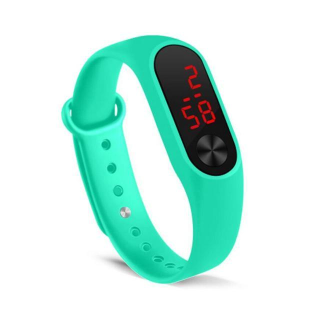 LED Sports Watches Women Silicone Electronic Digital Watch Student Wrist Bracelet LED Digital Silicone Strap Creative Hand Ring Electronic Watch Suitable For Women Men Student Kids