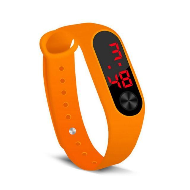 LED Sports Watches Women Silicone Electronic Digital Watch Student Wrist Bracelet LED Digital Silicone Strap Creative Hand Ring Electronic Watch Suitable For Women Men Student Kids