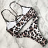 Leopard Bikini Women Swimwear Female Swimsuit Two-piece Bikini Set Comfortable Bathing Suit Swim Lady High Waist Bikini Set For Women Athletic Two Piece Soft Swimsuit Sporty Scoop Neck Bathing Suit