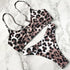 Leopard Bikini Women Swimwear Female Swimsuit Two-piece Bikini Set Comfortable Bathing Suit Swim Lady High Waist Bikini Set For Women Athletic Two Piece Soft Swimsuit Sporty Scoop Neck Bathing Suit