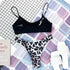 Leopard Bikini Women Swimwear Female Swimsuit Two-piece Bikini Set Comfortable Bathing Suit Swim Lady High Waist Bikini Set For Women Athletic Two Piece Soft Swimsuit Sporty Scoop Neck Bathing Suit